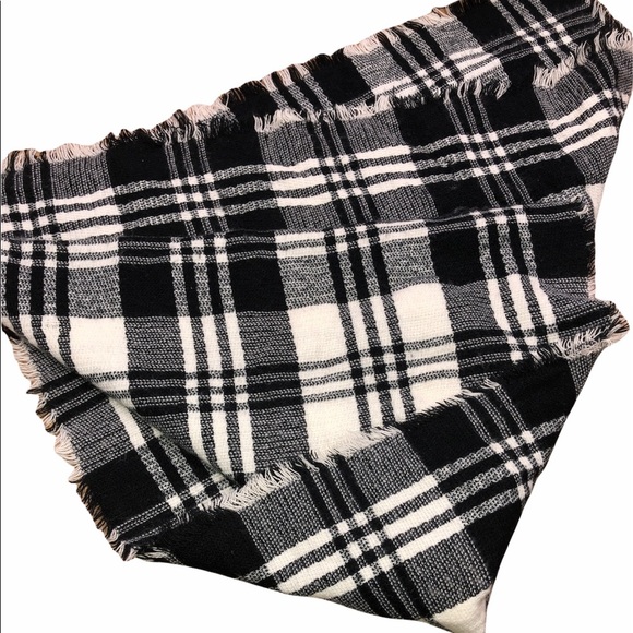 Buffalo check plaid flannel scarf - Picture 3 of 4